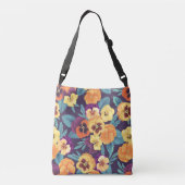 Sac Ajustable Pansies sur violet de prune (Dos)