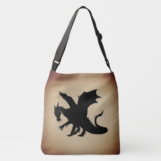 Sac Ajustable Papier ancien Dragon noir (Dos)