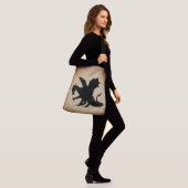 Sac Ajustable Papier ancien Dragon noir (Sur le modèle)