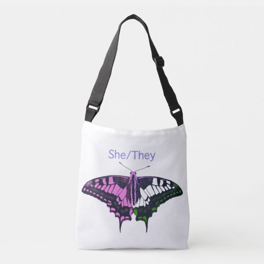 Sac Ajustable Papillon à queue noire non binaire (Devant)