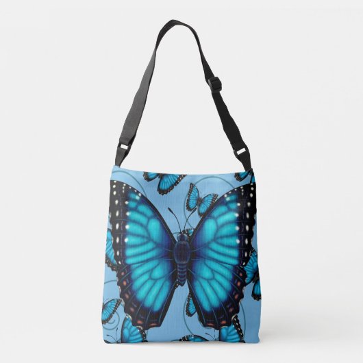Sac Ajustable Papillon bleu de Morpho (Dos)