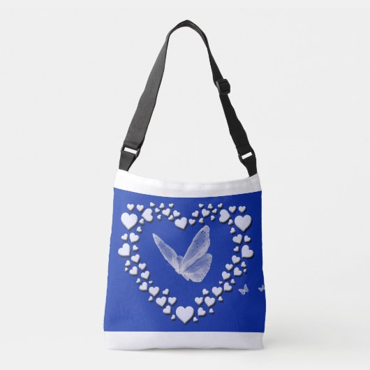 Sac Ajustable Papillon dans les coeurs (Devant)