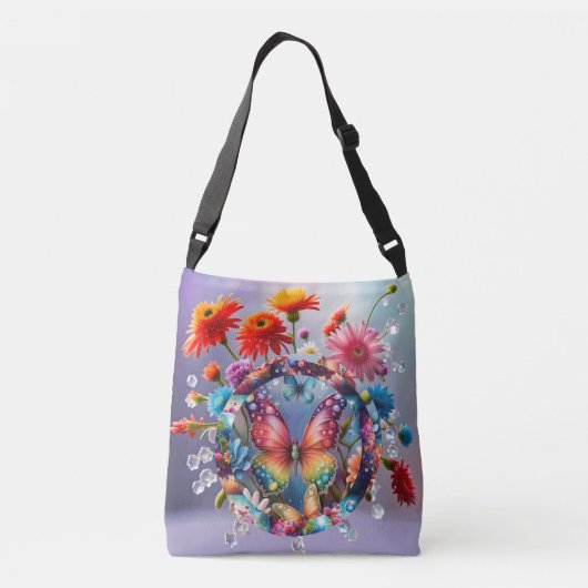 Sac Ajustable Papillon de fleurs (Dos)