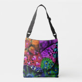 Sac Ajustable Papillon Insecte Abstrait violet vert rose orange (Devant)