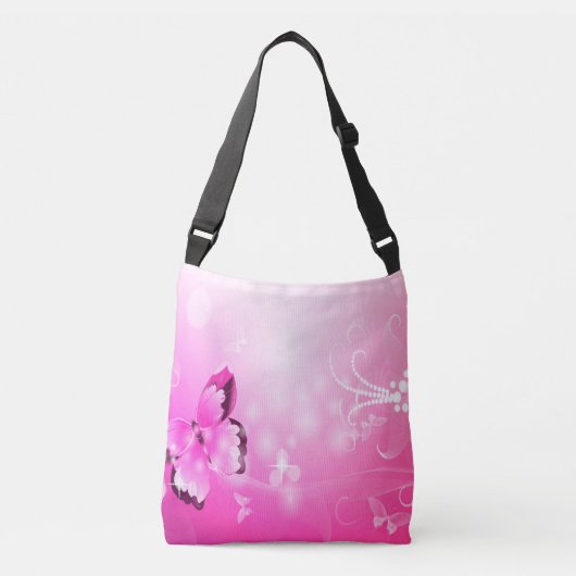 Sac Ajustable Papillon magenta (Devant)