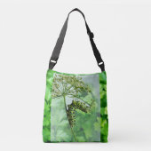 Sac Ajustable Papillon noir Swallowtail mangeant du persil (Devant)