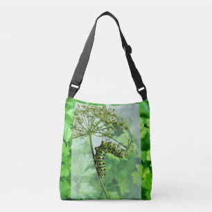 Sac Ajustable Papillon noir Swallowtail mangeant du persil