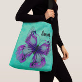 Sac Ajustable Papillon pourpre (De près)