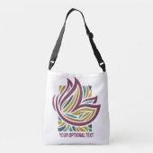 Sac Ajustable Papillon stylisé Texte facultatif (Dos)