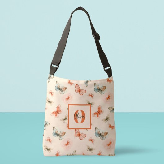 Sac Ajustable Papillons Aquarelle Moderne