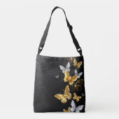 Sac Ajustable Papillons blancs et dorés (Dos)