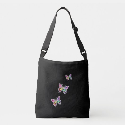 Sac Ajustable Papillons en cristal arc-en-ciel (Devant)