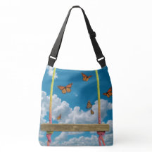 Papillons orange dans le ciel bleu Dreamy