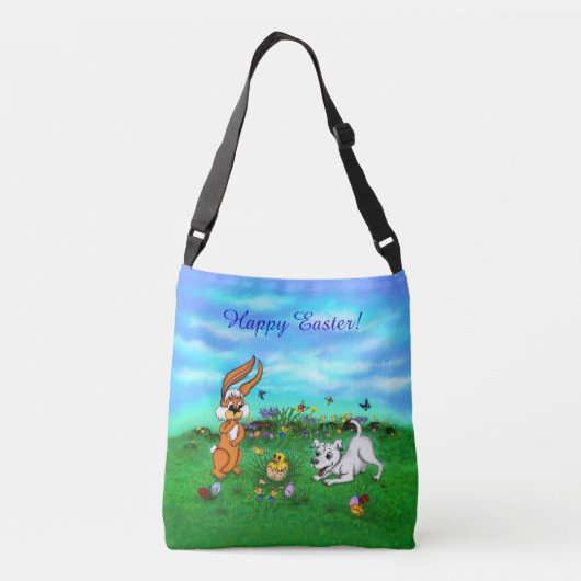 Sac Ajustable Pâques - Chiot Capo Rabbit et Chick (Dos)