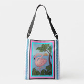 Sac Ajustable Paradis Fourre-tout Bage de Flamant rose (Dos)