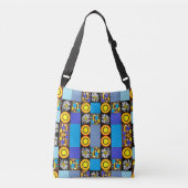 Sac Ajustable Parcelle en patchwork Mazipoodles 3 bleu (Devant)
