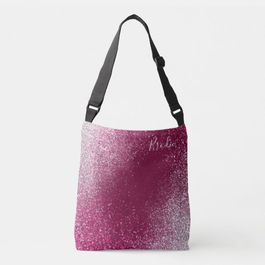 Sac Ajustable Parties scintillant bourguignonne et argent (Devant)