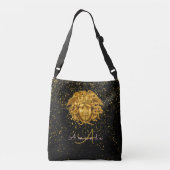 Sac Ajustable Parties scintillant d'or noir Medusa Script Haute (Dos)