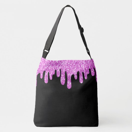 Sac Ajustable Parties scintillant étincelante rose noir Monogram (Dos)