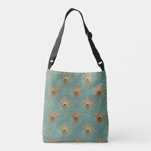 Sac Ajustable Parties scintillant Peacock Feathers Motif (Dos)