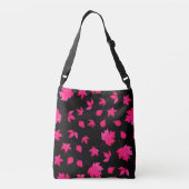 Sac Ajustable Parties scintillant rose chic moderne Feuille Moti (Dos)