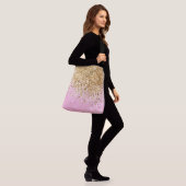 Sac Ajustable Parties scintillant rose or #1 (Sur le modèle)