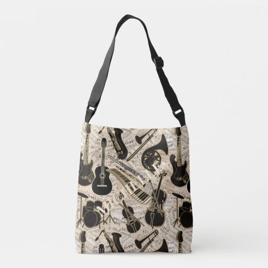 Sac Ajustable Partition et instruments Black/Gold ID481 (Dos)