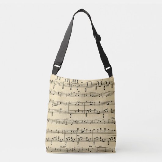 Sac Ajustable Partition musicale vintage (Devant)