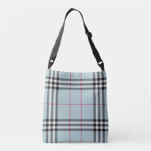 Sac Ajustable Partout corps croisé d'impression - plaid bleu (Dos)