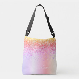 Sac Ajustable Pastel Arc-en-ciel rose or violet Parties scintill
