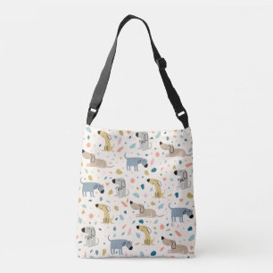 Sac Ajustable Pastel Terrazzo Funny Mignonne Chien Motif