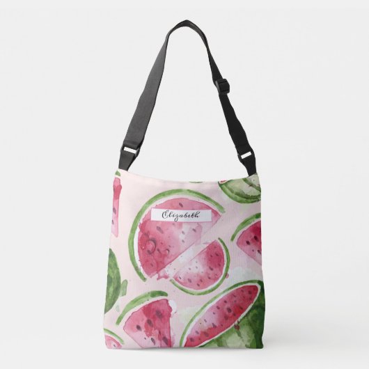 Sac Ajustable Pastèque aquarelle mignonne (Devant)