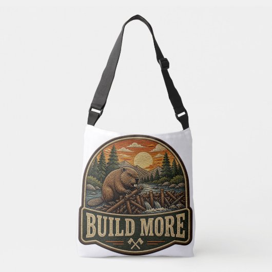 Sac Ajustable Patch brodé extérieur Build More Beaver (Devant)
