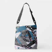 Sac Ajustable patchwork bleu, populaire, patchwork, folle, rusti (Devant)