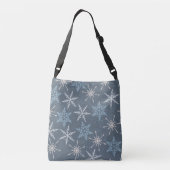 Sac Ajustable Patteries bleues de snowflakes d'hiver (Dos)