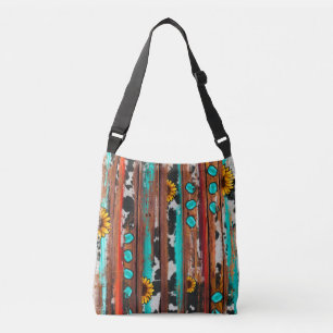 Sac Ajustable Pays Fleurs de soleil de l'Ouest Turquoise Pierre