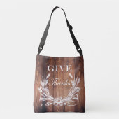 Sac Ajustable pays français blé wreath rustique donner merci (Dos)