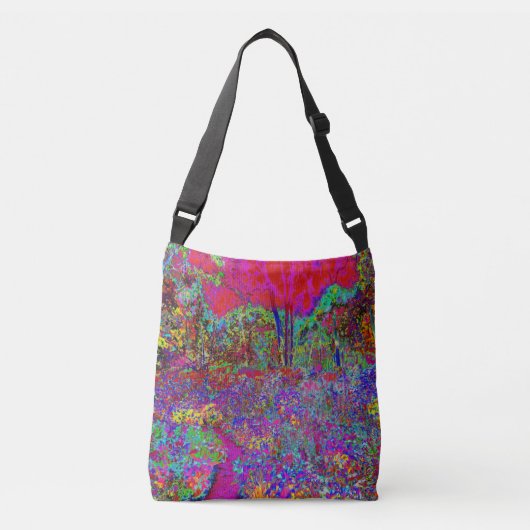 Sac Ajustable Paysage de jardin impressionniste psychédélique (Devant)