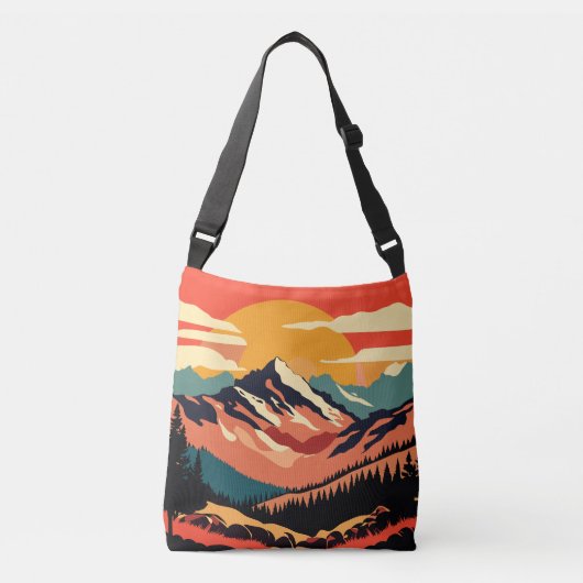 Sac Ajustable Paysage de montagne Art (Devant)