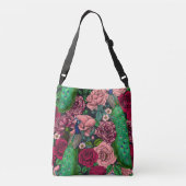 Sac Ajustable Peacocks dans le jardin rose 2 (Dos)