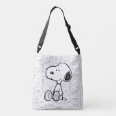 Sac Ajustable PEANUTS | Snoopy on Black White Comics (Dos)