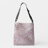 Sac Ajustable Peau léopard : élégance or rose. (Dos)