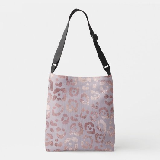 Sac Ajustable Peau léopard : élégance or rose. (Dos)