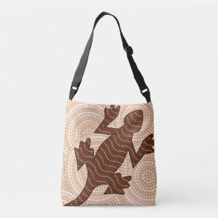Sac Ajustable Peinture à points de lézard autochtone