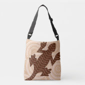 Sac Ajustable Peinture à points de lézard autochtone (Devant)