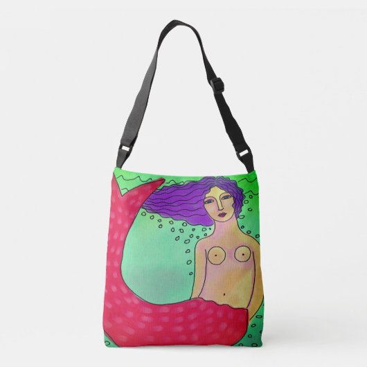 Sac Ajustable Peinture Abstraite couleur de sirène (Dos)