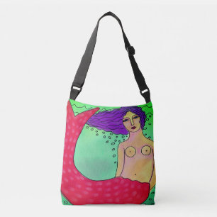 Sac Ajustable Peinture Abstraite couleur de sirène