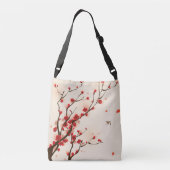 Sac Ajustable Peinture asiatique de style, fleur de prune au (Dos)