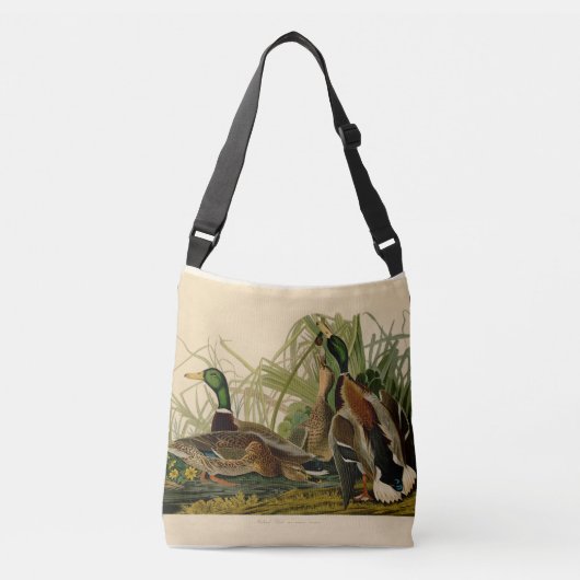 Sac Ajustable Peinture d'oiseaux de Mallard Duck Audubon (Devant)
