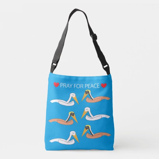Sac Ajustable Pélicans priant pour la paix (Dos)